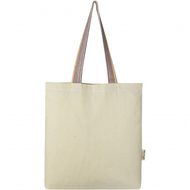 Logo trade corporate gift photo of: Rainbow 180 g/m² recycled cotton tote bag 5L