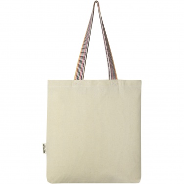 Logotrade promotional product image of: Rainbow 180 g/m² recycled cotton tote bag 5L