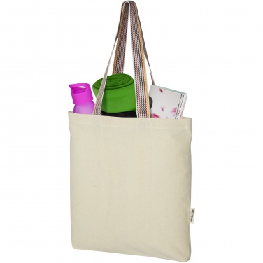 Logotrade advertising products photo of: Rainbow 180 g/m² recycled cotton tote bag 5L