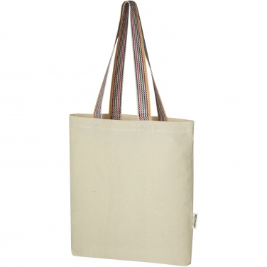 Logotrade corporate gift picture of: Rainbow 180 g/m² recycled cotton tote bag 5L