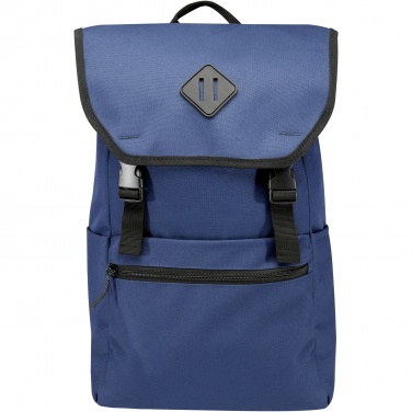 Logo trade promotional gift photo of: REPREVE® Our Ocean™ 15" GRS RPET laptop backpack 19L