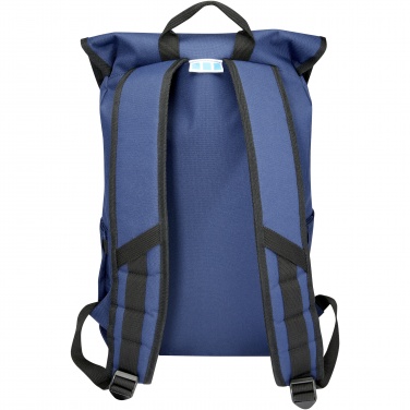 Logotrade business gift image of: REPREVE® Our Ocean™ 15" GRS RPET laptop backpack 19L