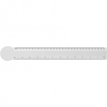 Logotrade corporate gift picture of: Tait 30cm circle-shaped recycled plastic ruler