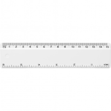 Logo trade promotional items image of: Refari 15 cm recycled plastic ruler