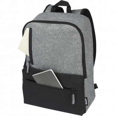 Logo trade business gift photo of: Reclaim 15" GRS recycled two-tone laptop backpack 14L