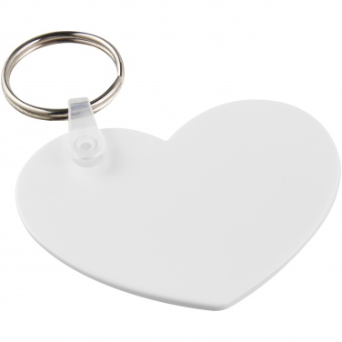 Logotrade promotional merchandise photo of: Tait heart-shaped recycled keychain