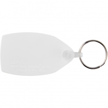 Logo trade corporate gifts picture of: Tait rectangular-shaped recycled keychain