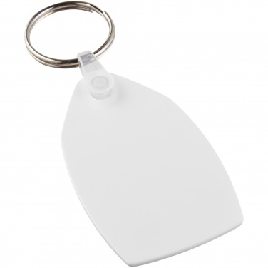 Logotrade promotional product picture of: Tait rectangular-shaped recycled keychain