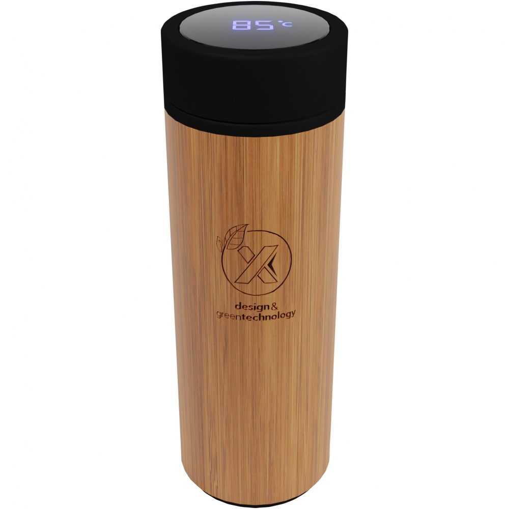 Logo trade business gifts image of: SCX.design D11 500 ml bamboo smart bottle