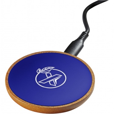 Logo trade promotional merchandise picture of: SCX.design W13 10W wooden wireless charging station