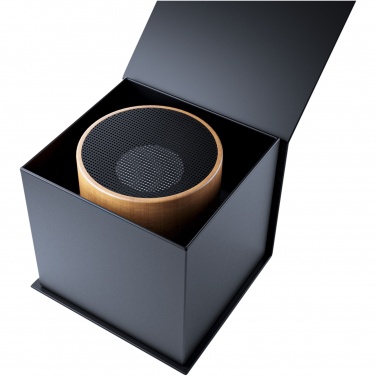 Logo trade promotional product photo of: SCX.design S27 3W wooden ring speaker