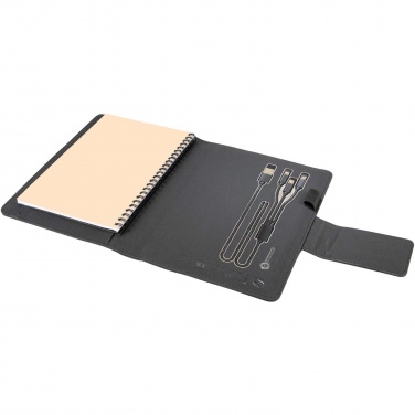 Logotrade promotional item picture of: SCX.design O16 A5 light-up notebook power bank