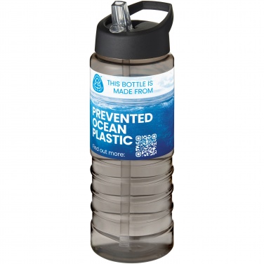 Logo trade promotional gifts picture of: H2O Active® Eco Treble 750 ml spout lid sport bottle 