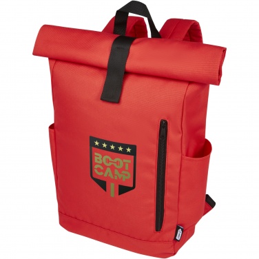 Logo trade promotional items image of: Byron 15.6" GRS RPET roll-top backpack 18L