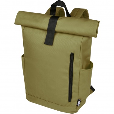 Logotrade promotional items photo of: Byron 15.6" GRS RPET roll-top backpack 18L