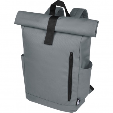 Logotrade promotional item image of: Byron 15.6" GRS RPET roll-top backpack 18L