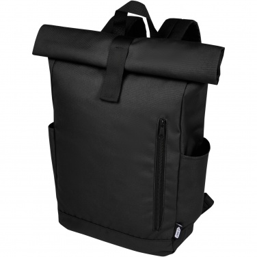 Logotrade promotional giveaway image of: Byron 15.6" GRS RPET roll-top backpack 18L