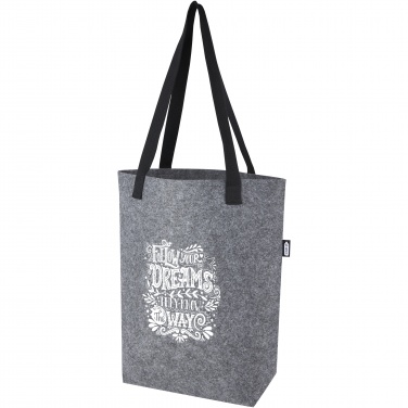 Logo trade corporate gift photo of: Felta GRS recycled felt tote bag with wide bottom 12L