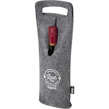 Logo trade promotional item photo of: Felta 75 cl GRS recycled felt wine bag