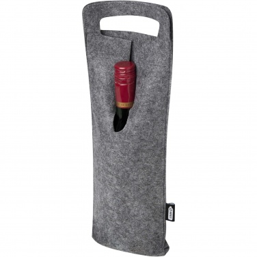 Logotrade promotional item picture of: Felta 75 cl GRS recycled felt wine bag