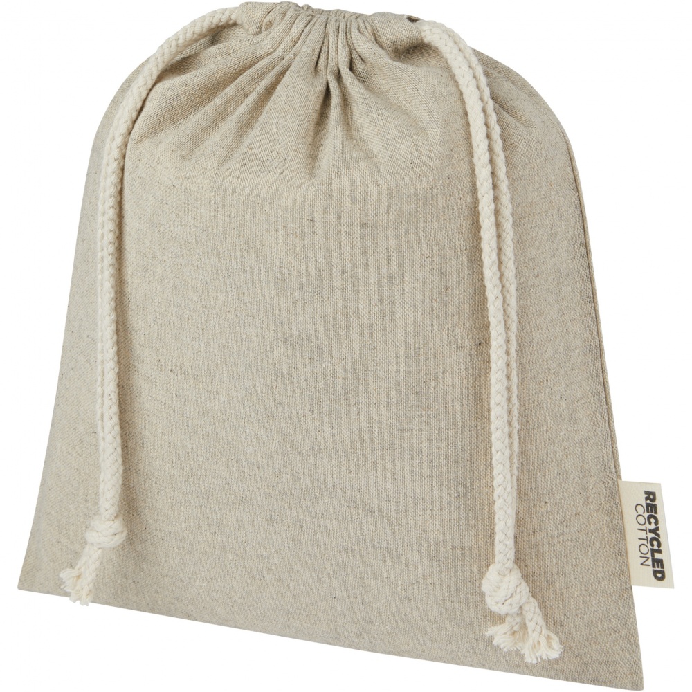 Logotrade promotional gift image of: Pheebs 150 g/m² GRS recycled cotton gift bag medium 1.5L