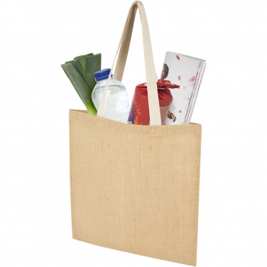 Logotrade promotional item image of: Juta 300 g/m² jute tote bag 7L