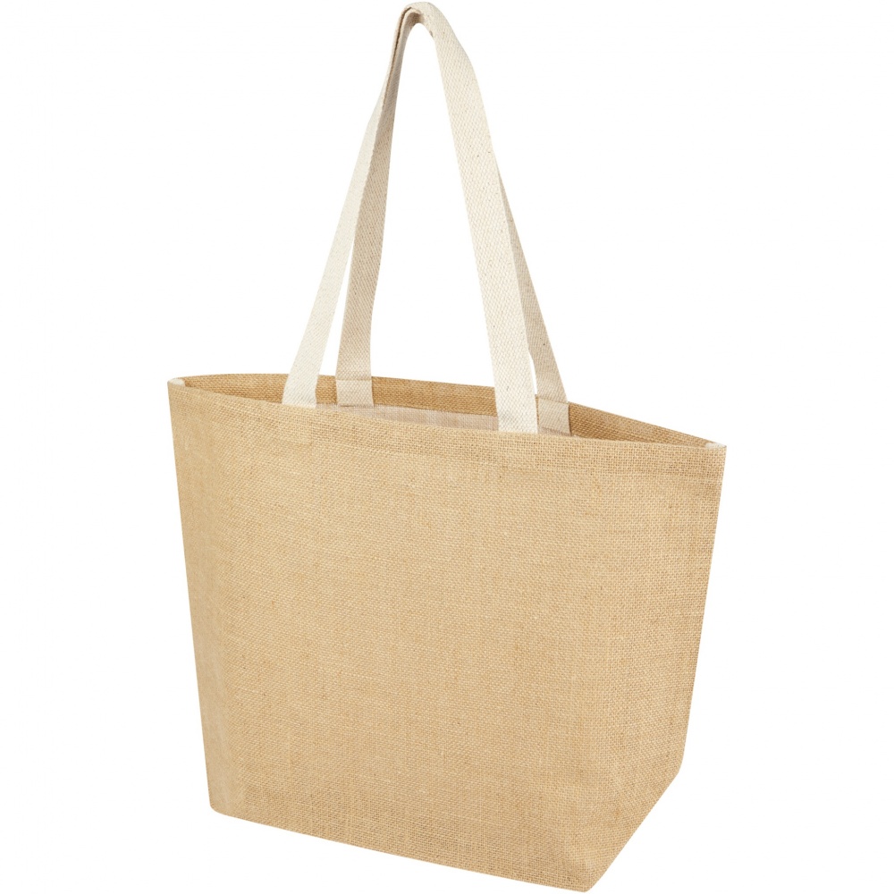 Logo trade promotional merchandise picture of: Juta 300 g/m² jute tote bag 12L