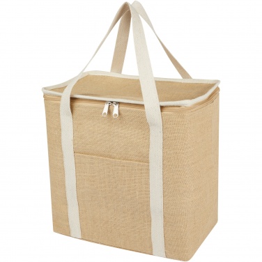 Logo trade promotional merchandise image of: Juta 300 g/m² jute cooler bag 19L