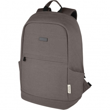 Logotrade promotional product picture of: Joey 15.6" GRS recycled canvas anti-theft laptop backpack 18L