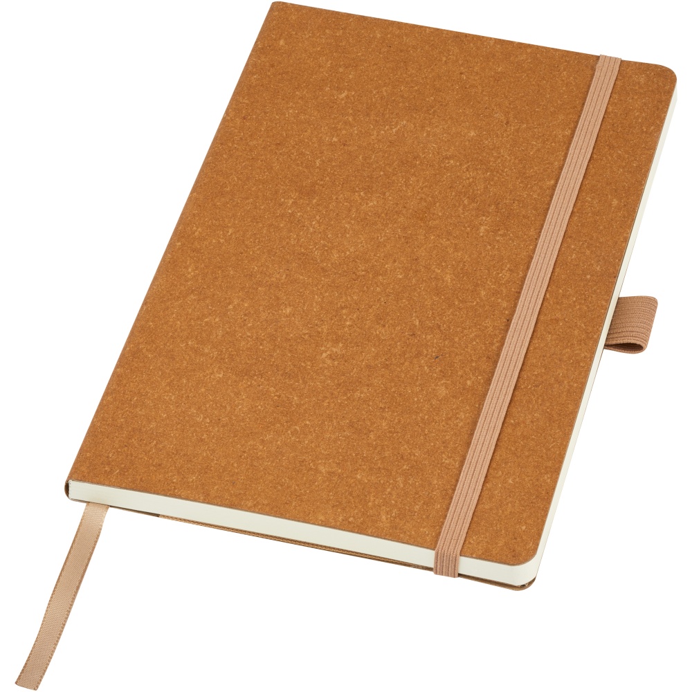 Logo trade promotional giveaway photo of: Kilau recycled leather notebook 