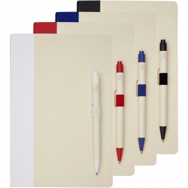 Logotrade corporate gifts photo of: Dairy Dream A5 size reference recycled milk cartons notebook and ballpoint pen set