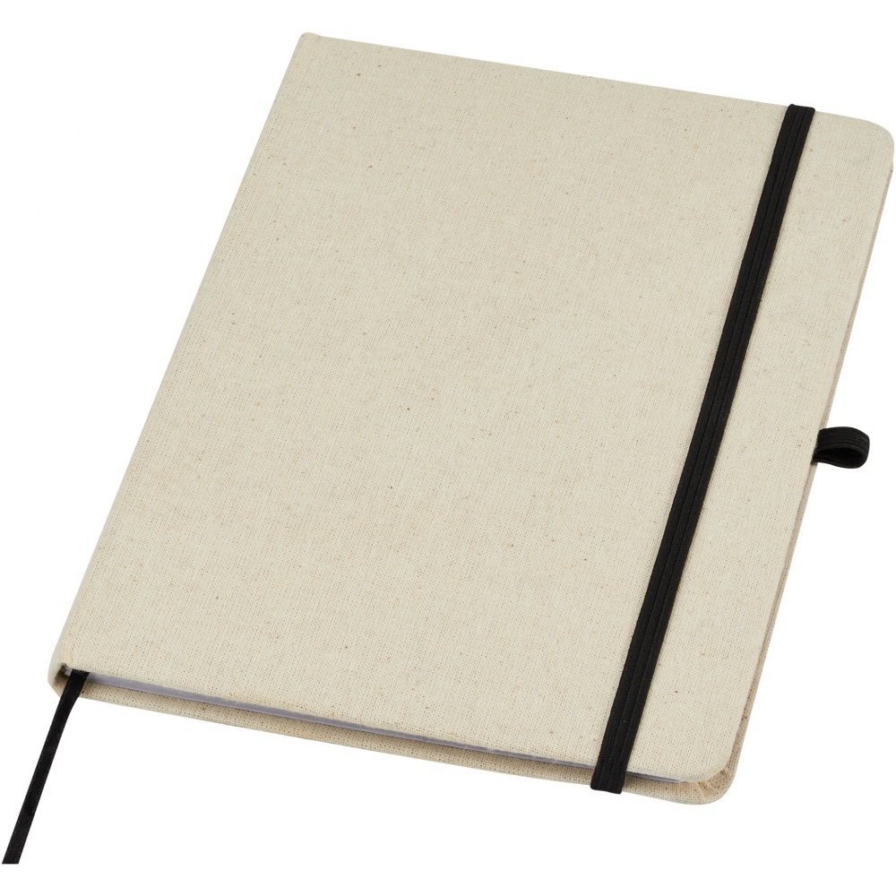 Logo trade corporate gifts picture of: Tutico organic cotton hardcover notebook