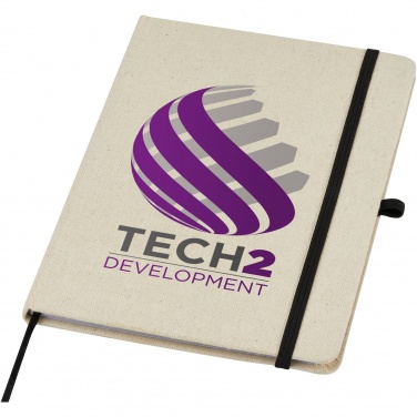 Logo trade advertising products image of: Tutico organic cotton hardcover notebook