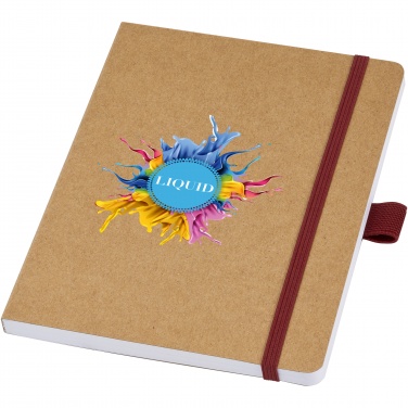 Logo trade promotional giveaways picture of: Berk recycled paper notebook