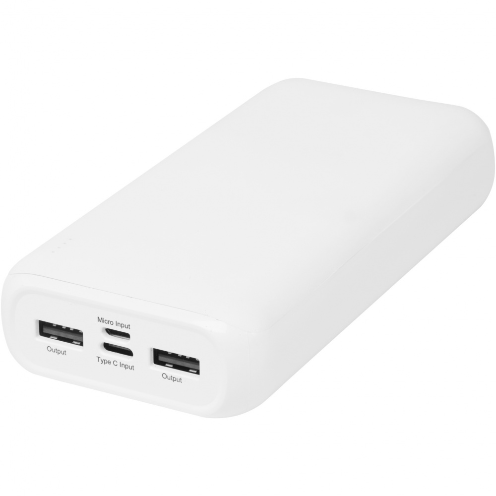 Logo trade advertising product photo of: Electro 20.000 mAh recycled plastic power bank 