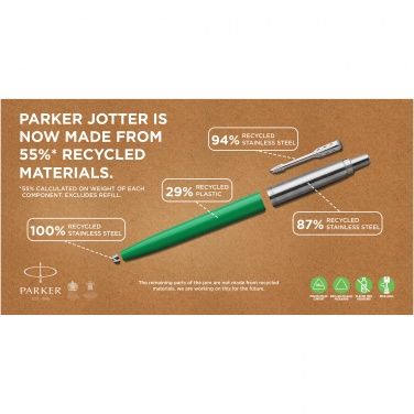 Logotrade promotional product image of: Parker Jotter Recycled ballpoint pen