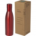 Vasa 500 ml RCS certified recycled stainless steel copper vacuum insulated bottle, Red