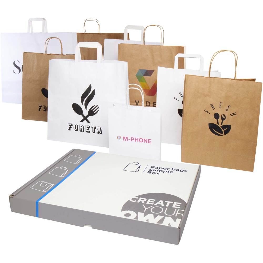 Logotrade promotional product picture of: Kraft paper bags sample box