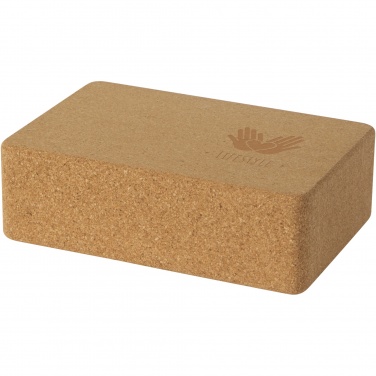 Logotrade business gift image of: Trikona cork yoga brick