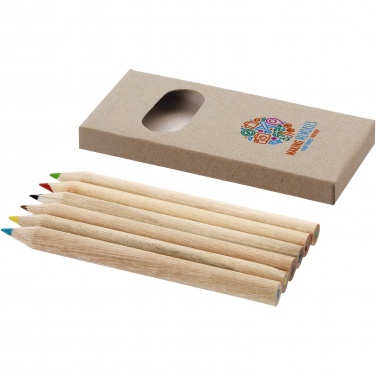 Logo trade corporate gifts image of: Artemaa 6-piece pencil colouring set