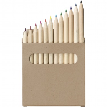 Logo trade promotional item photo of: Artemaa 12-piece pencil colouring set