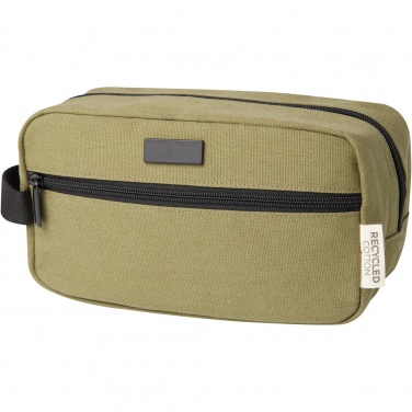 Logotrade promotional item image of: Joey GRS recycled canvas travel accessory pouch bag 3.5L