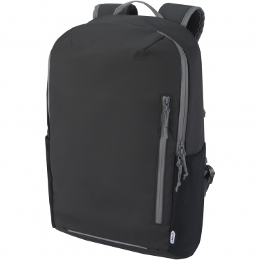 Logo trade promotional merchandise image of: Aqua 15" GRS recycled water resistant laptop backpack 21L