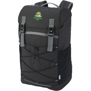 Logo trade promotional merchandise image of: Aqua 15.6" GRS recycled water resistant laptop backpack 23L