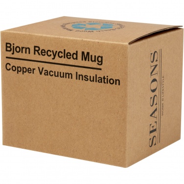 Logotrade promotional merchandise image of: Bjorn 360 ml RCS certified recycled stainless steel mug with copper vacuum insulation