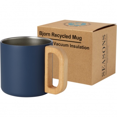 Logotrade promotional gift image of: Bjorn 360 ml RCS certified recycled stainless steel mug with copper vacuum insulation