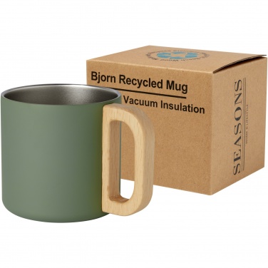 Logotrade advertising products photo of: Bjorn 360 ml RCS certified recycled stainless steel mug with copper vacuum insulation