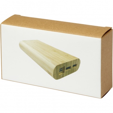 Logotrade promotional merchandise image of: Tulda 20.000 mAh bamboo power bank