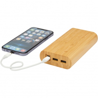 Logotrade promotional product image of: Tulda 20.000 mAh bamboo power bank