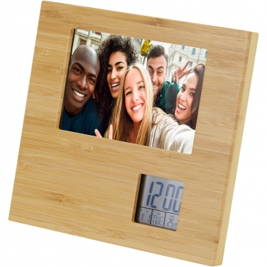 Logotrade promotional giveaways photo of: Sasa bamboo photo frame with thermometer